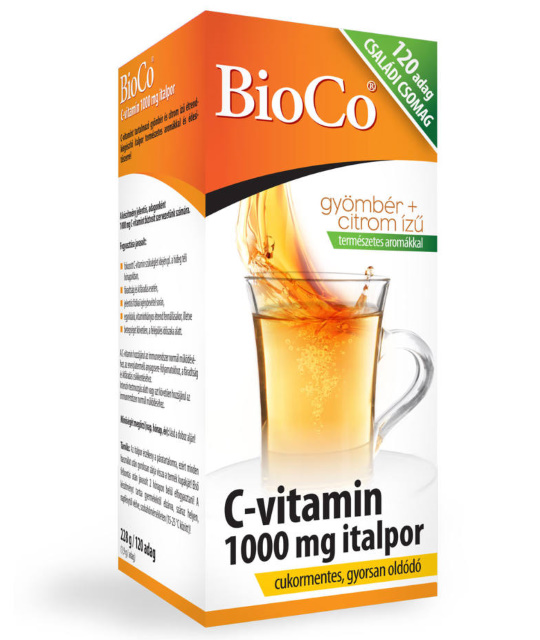 BioCo Vitamín-C 1000mg  nápojový prášok (120x)