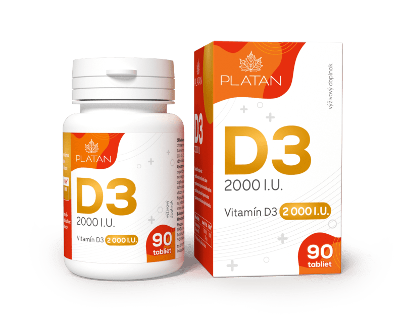 PLATAN Vitamín-D3 2000 IU (90x)