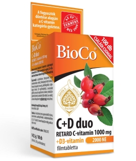 BioCo C+D duo, 1000mg vitamín-C RETARD + 2000 IU vitamín D3 (100x)